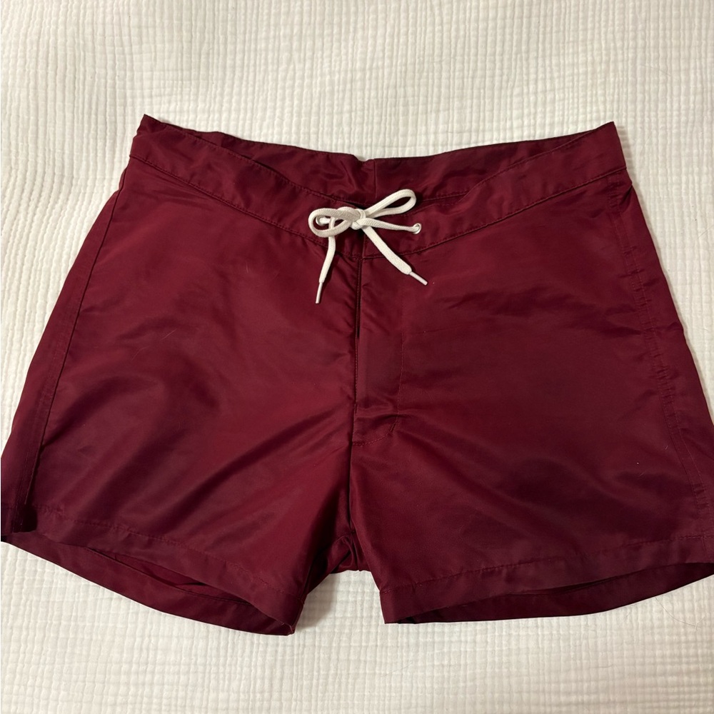 American Apparel Maroon Swim Shorts